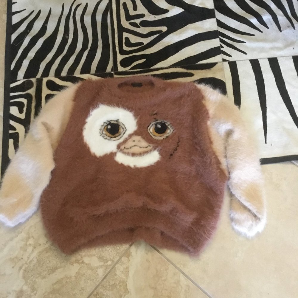 Brown and Cream Sweater with Character Design